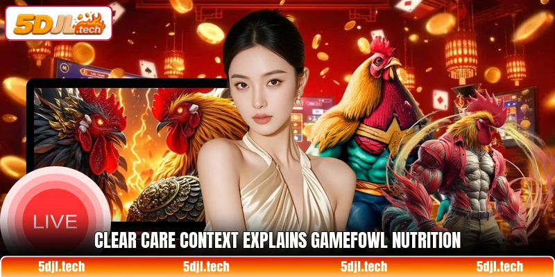 Clear care context explains Gamefowl Nutrition