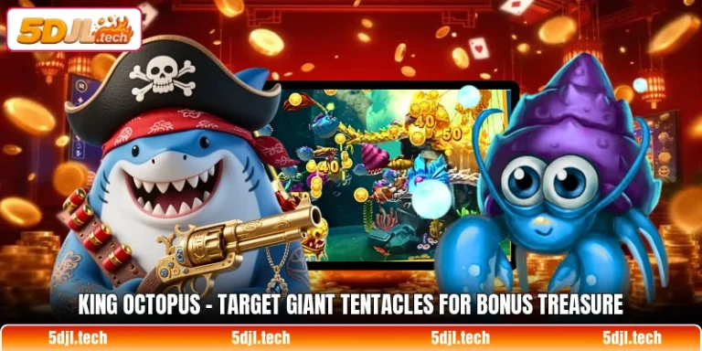 king octopus target giant tentacles for bonus treasure 1