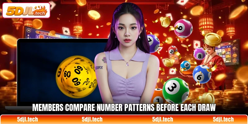 Members compare number patterns before each draw