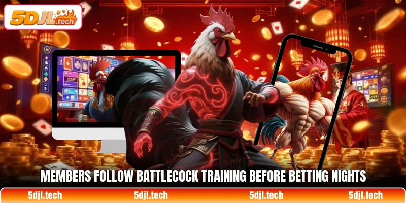 Members follow Battlecock training before betting nights