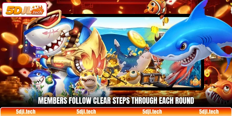 Members follow clear steps through each round