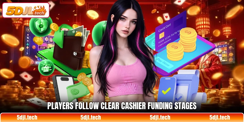 Players follow clear cashier funding stages