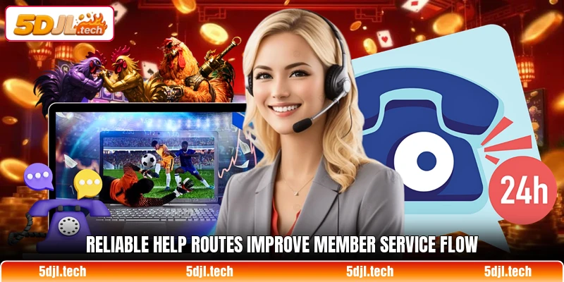 Reliable help routes improve member service flow