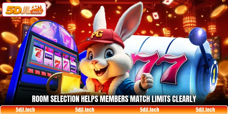 Room selection helps members match limits clearly