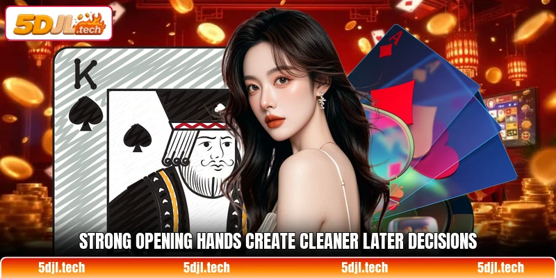 Strong opening hands create cleaner later decisions